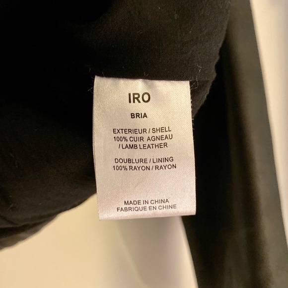 Iro Bria leather Jacket - Picture 8 of 8